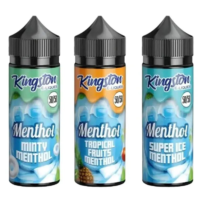 Kingston 50/50 Menthol 100ML Shortfill - Vape wholesale supplies 