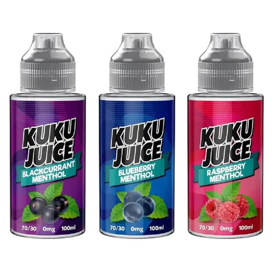 Kuku Juice Menthol 100ML Shortfill - Vape wholesale supplies 