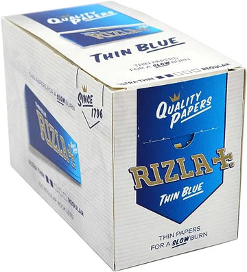Rizla Thin Blue Rolling Papers – Pack of 100 Rizla