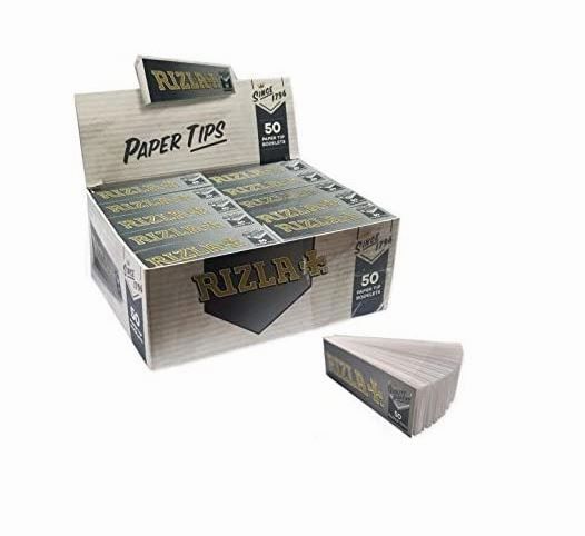 Rizla Silver Paper Tips - Pack of 50 Booklets - Vape wholesale supplies 