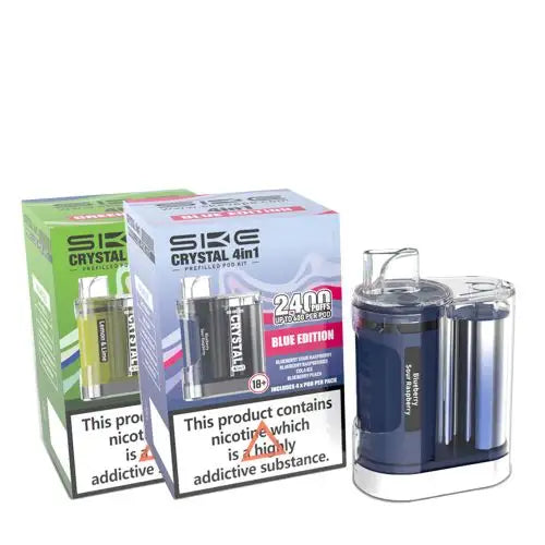 SKE Crystal 4in1 Prefilled Pod Vape Kit - Box of 5 Vape Wholesale Supplies