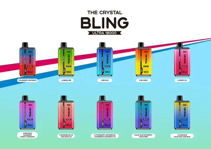 The Crystal Bling Ultra Twist 18000 Disposable Vape Box of 10 Vape Wholesale SuppliesNot Found Vape wholesale supplies