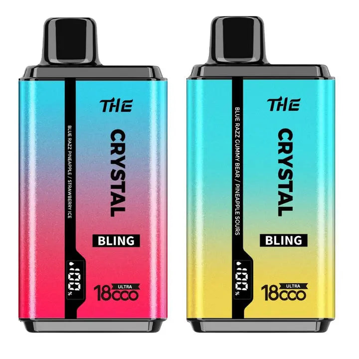 The Crystal Bling Ultra Twist 18000 Disposable Vape Box of 10 Vape Wholesale Supplies