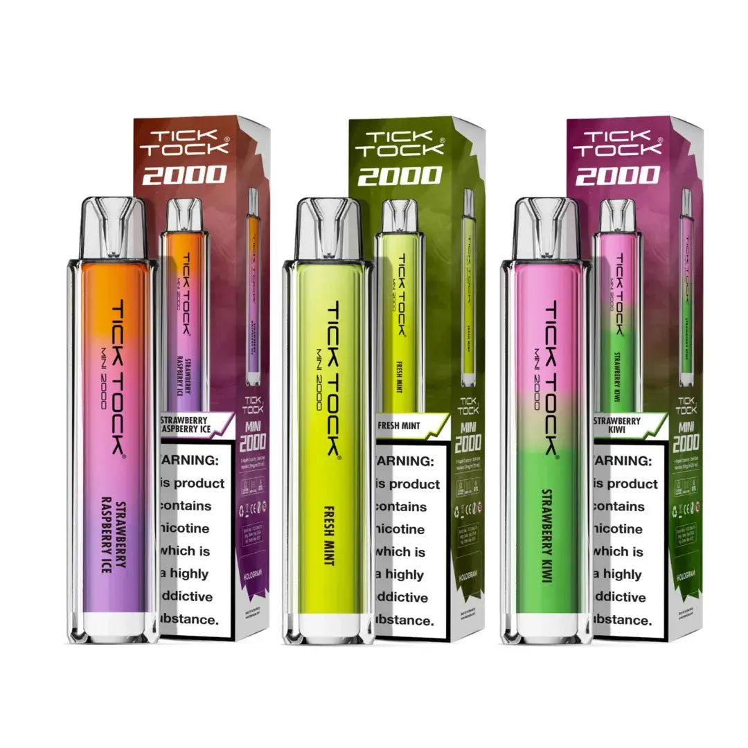 Tick Tock Mini 2000 Puffs Vape | NEW pack of 10 - Vape wholesale supplies 