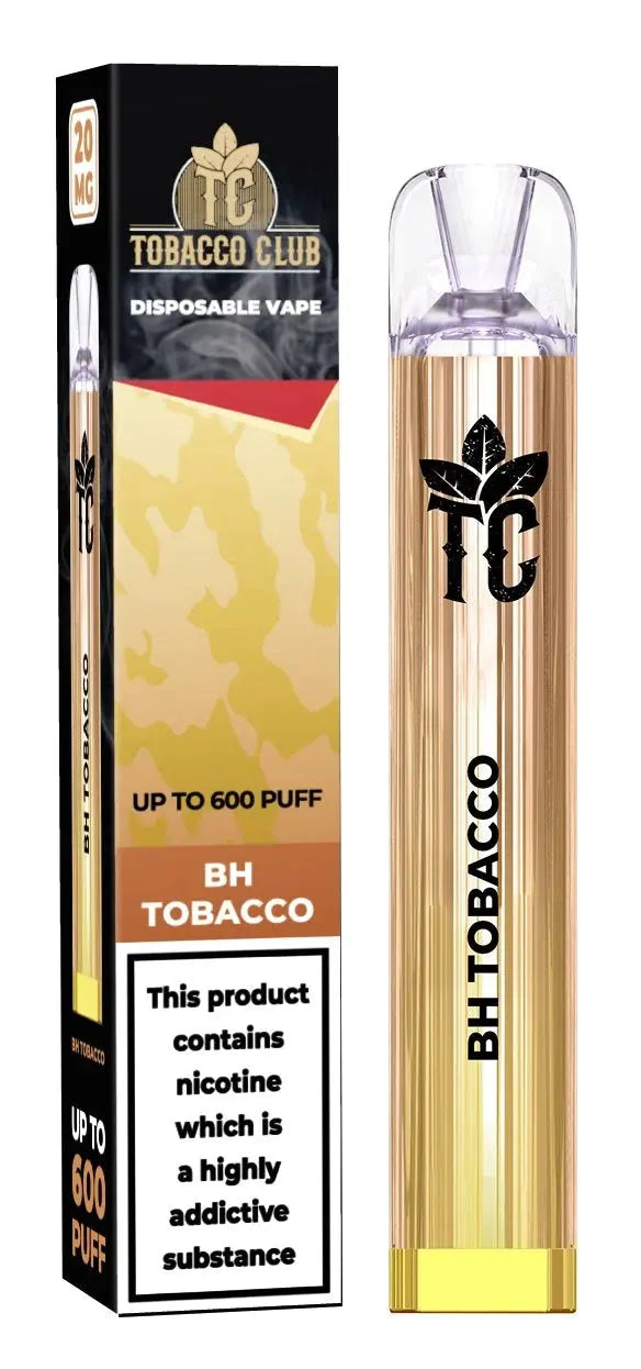 Tobacco Club 600 Disposable Vape Puff Pod Box of 10 - Vape wholesale supplies 