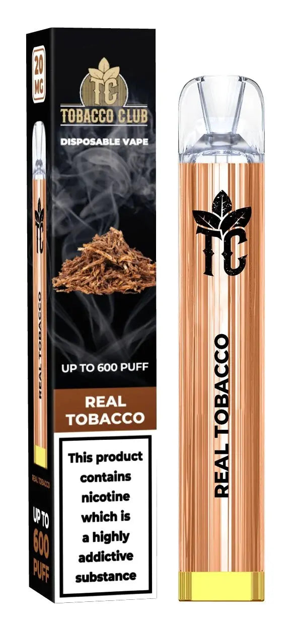 Tobacco Club 600 Disposable Vape Puff Pod Box of 10 - Vape wholesale supplies 