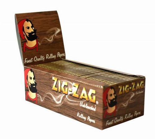 Zig Zag Finest Quality Regular Rolling Papers - Unbleached - Pack of 50 Booklets - Vape wholesale supplies 