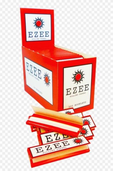 Ezee Regular Red Rolling Papers - Cut Corners - 100 Booklets - Vape wholesale supplies 