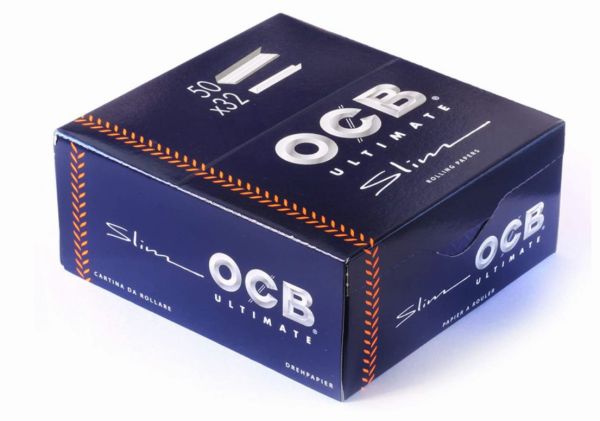 Ocb Ultimate Rolling Paper - Slim - Pack Of 50 X 32 - Vape wholesale supplies 